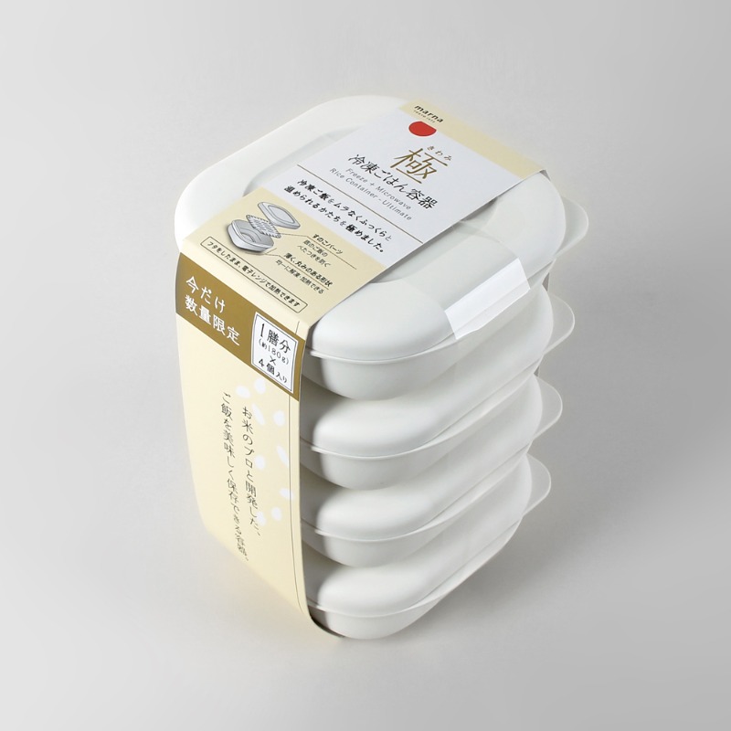 일본 마나 전자렌지용 냉동밥 보관용기 4P세트 / P526W